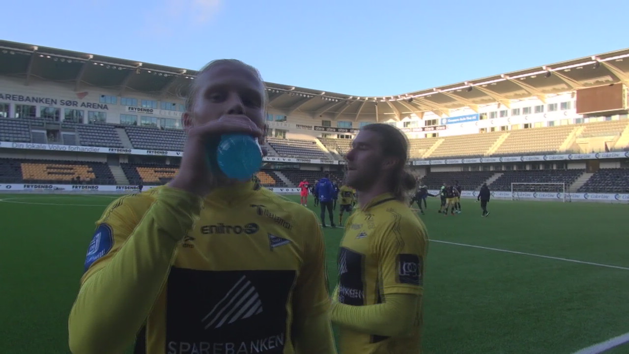 Salvesen og Larsen etter seieren